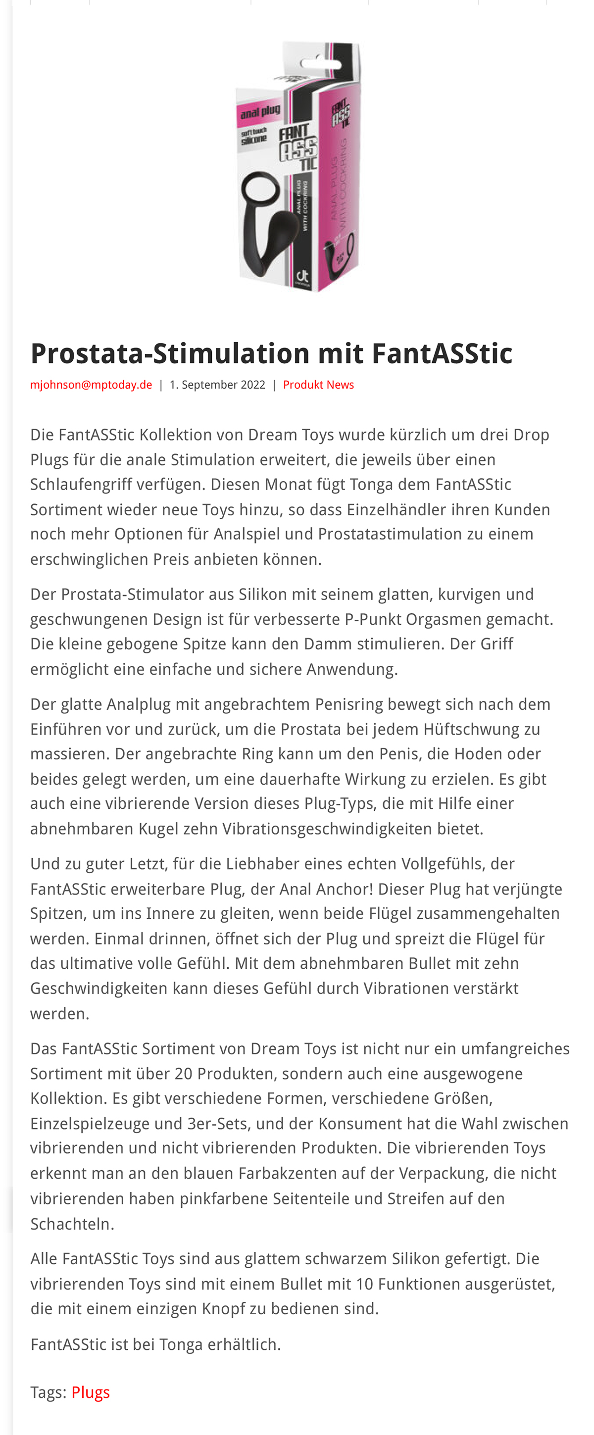 2022-09 eLine Online - Dream Toys FantASStic